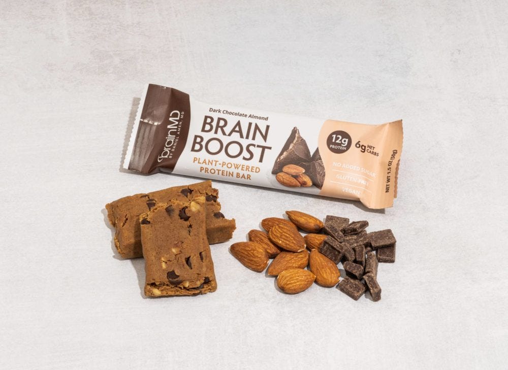 BrainMD's Brain Boost Protein Bar | Plant-Based High Protein Bar