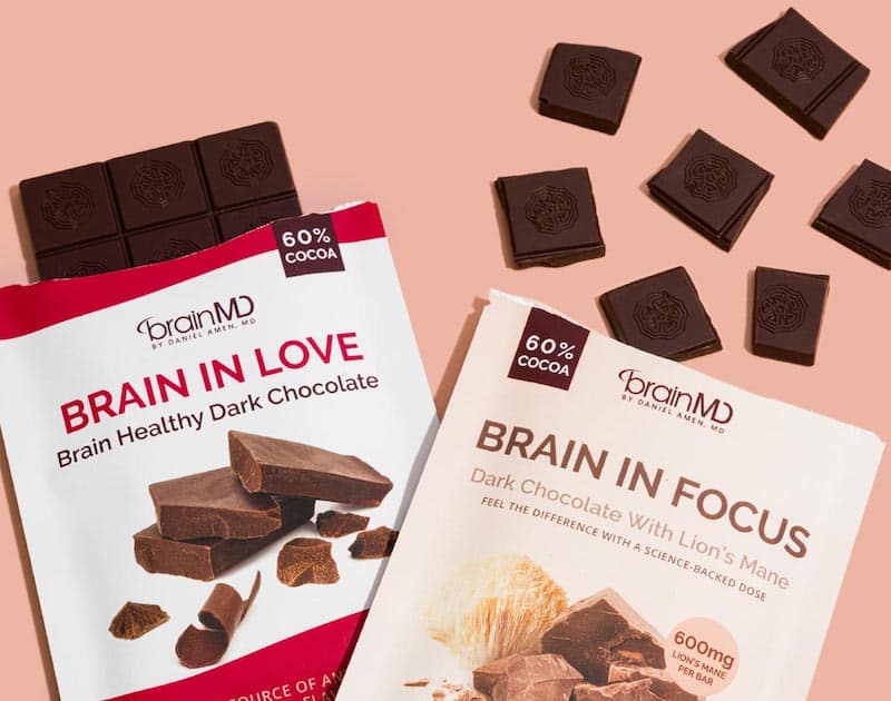 BrainMD's Dark Chocolate Bars | Lion's Mane Benefits | Mushroom Chocolate by BrainMD