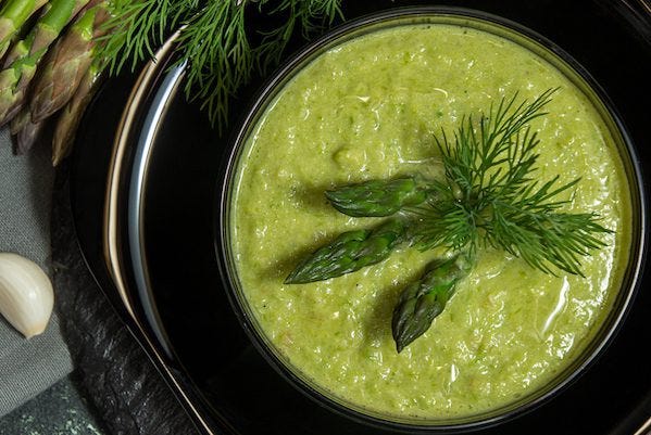 Creamy Vegan Asparagus Soup Recipe | BrainMD