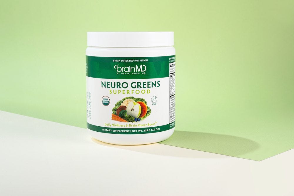 Try Neuro Greens Superfood Powder by BrainMD