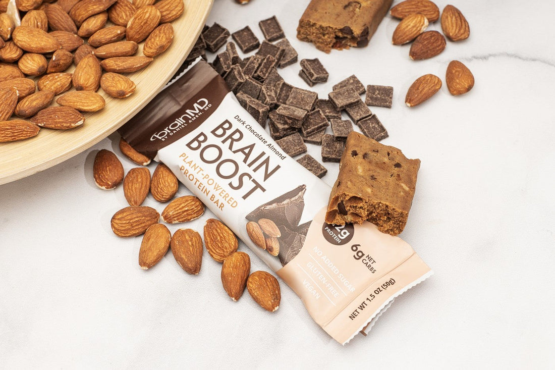 Introducing the Brain Boost Bar: Plant-Based Protein With MCT Oil for Energy!