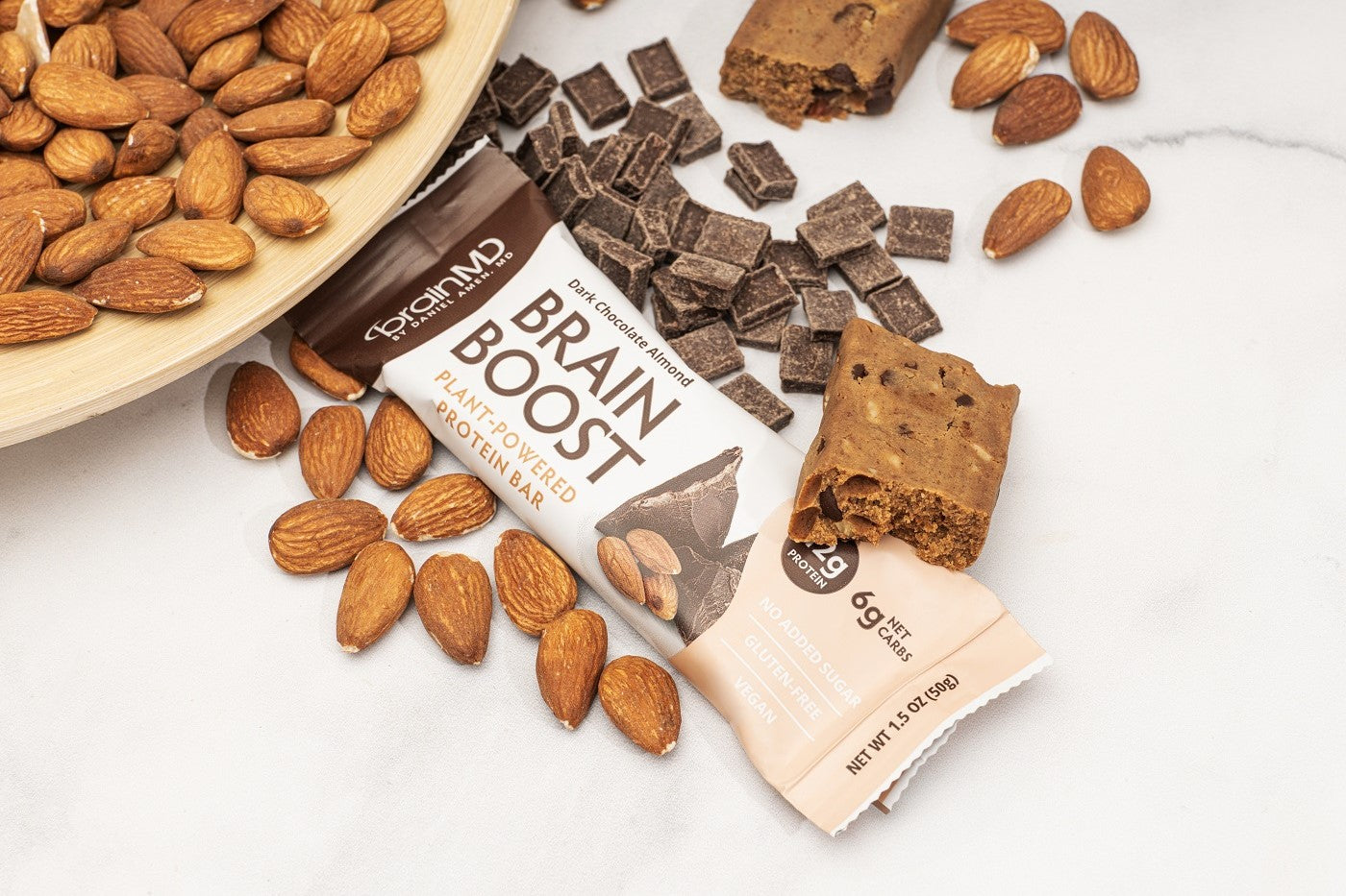Introducing the Brain Boost Bar: Plant-Based Protein With MCT Oil for Energy!