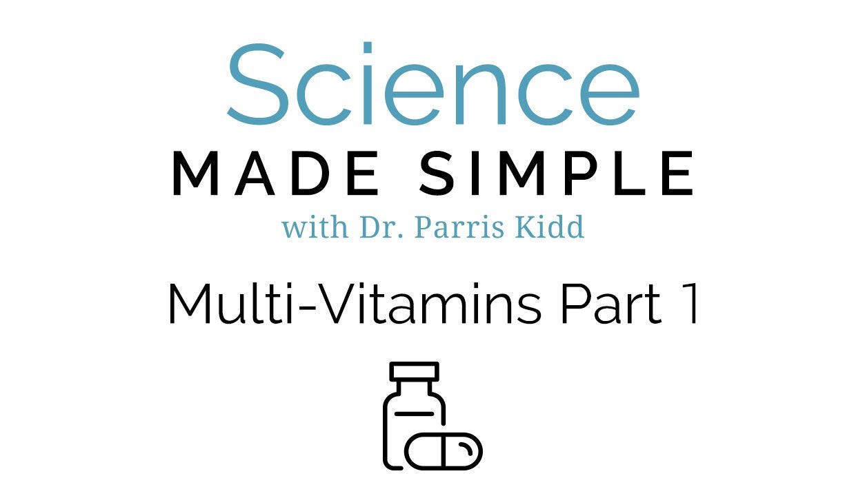 Are You Getting the Best Nutrients in Your Multivitamin?, Part 1