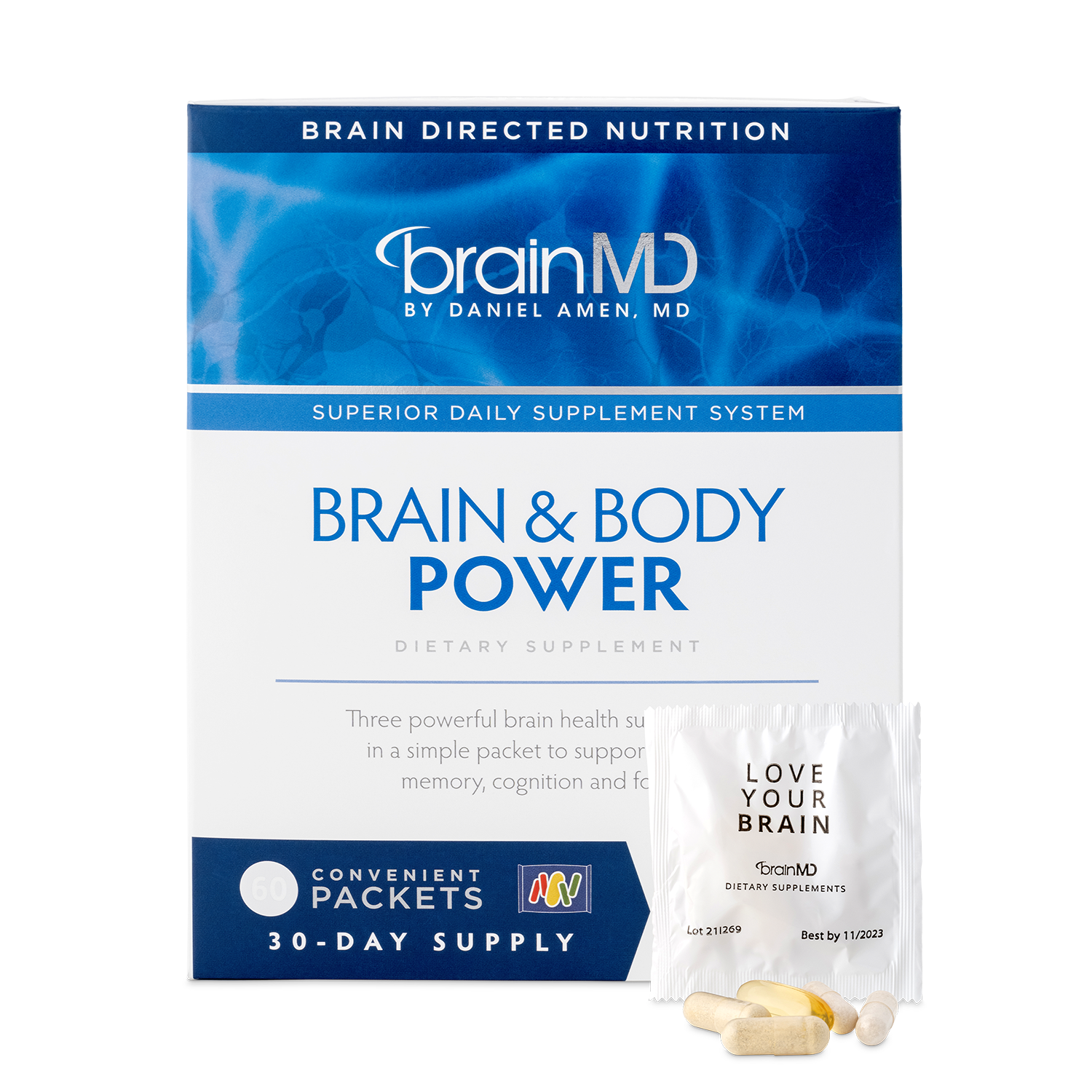 Brain & Body Power | Daily Essential Vitamin Packs | BrainMD | BrainMD