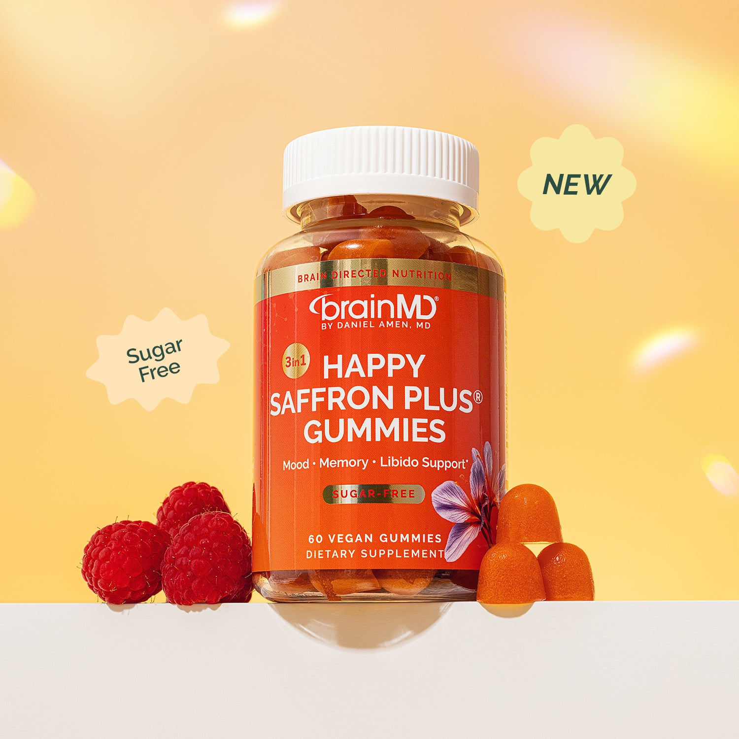 Saffron Supplement | Happy Saffron Gummies | BrainMD