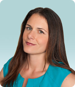 Headshot of Dr. Nicole Avena against a light blue background.