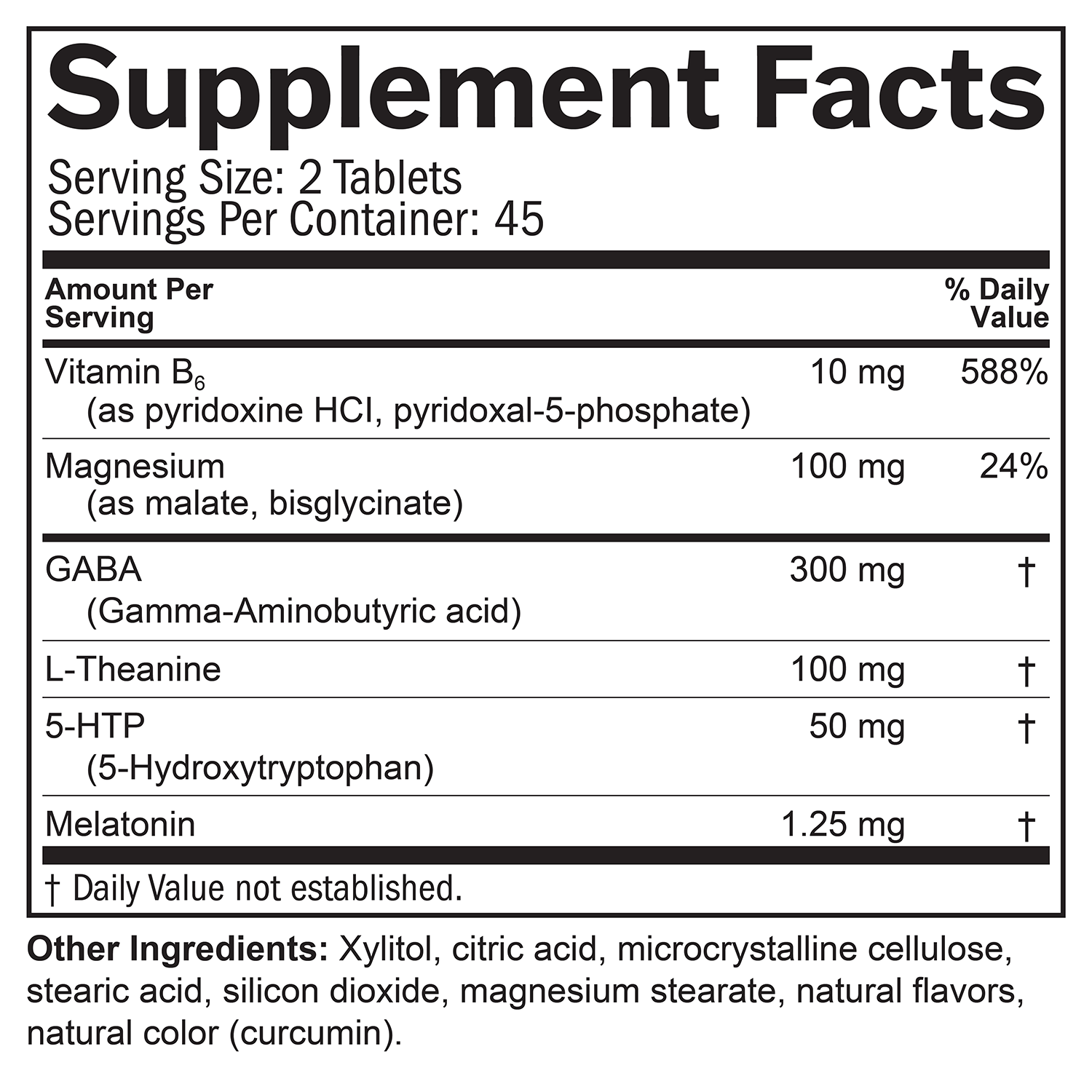 BrainMD Put Me To Sleep Naturally: infographic, supplement facts box