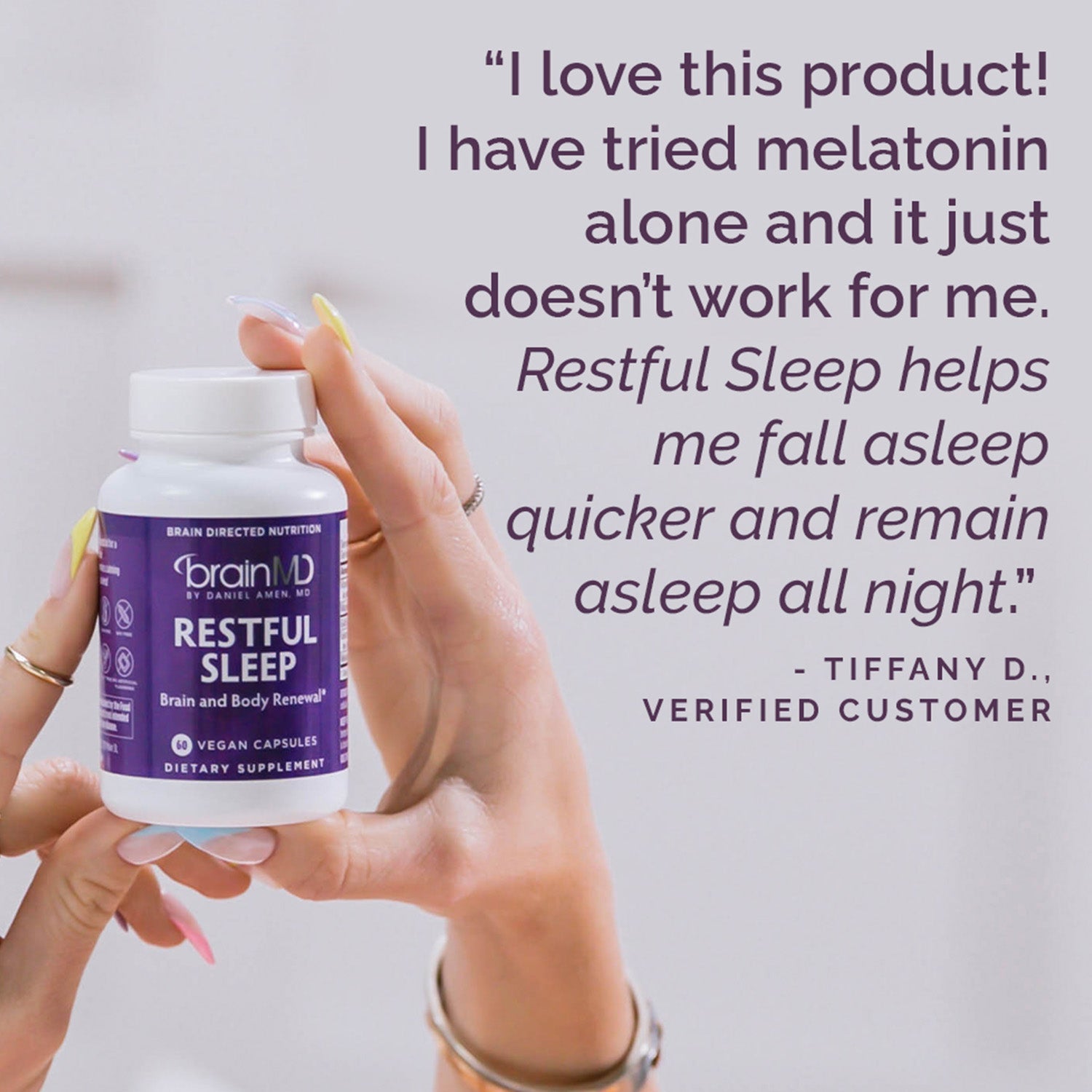 Restful Sleep | Natural Sleep Supplement | BrainMD | BrainMD