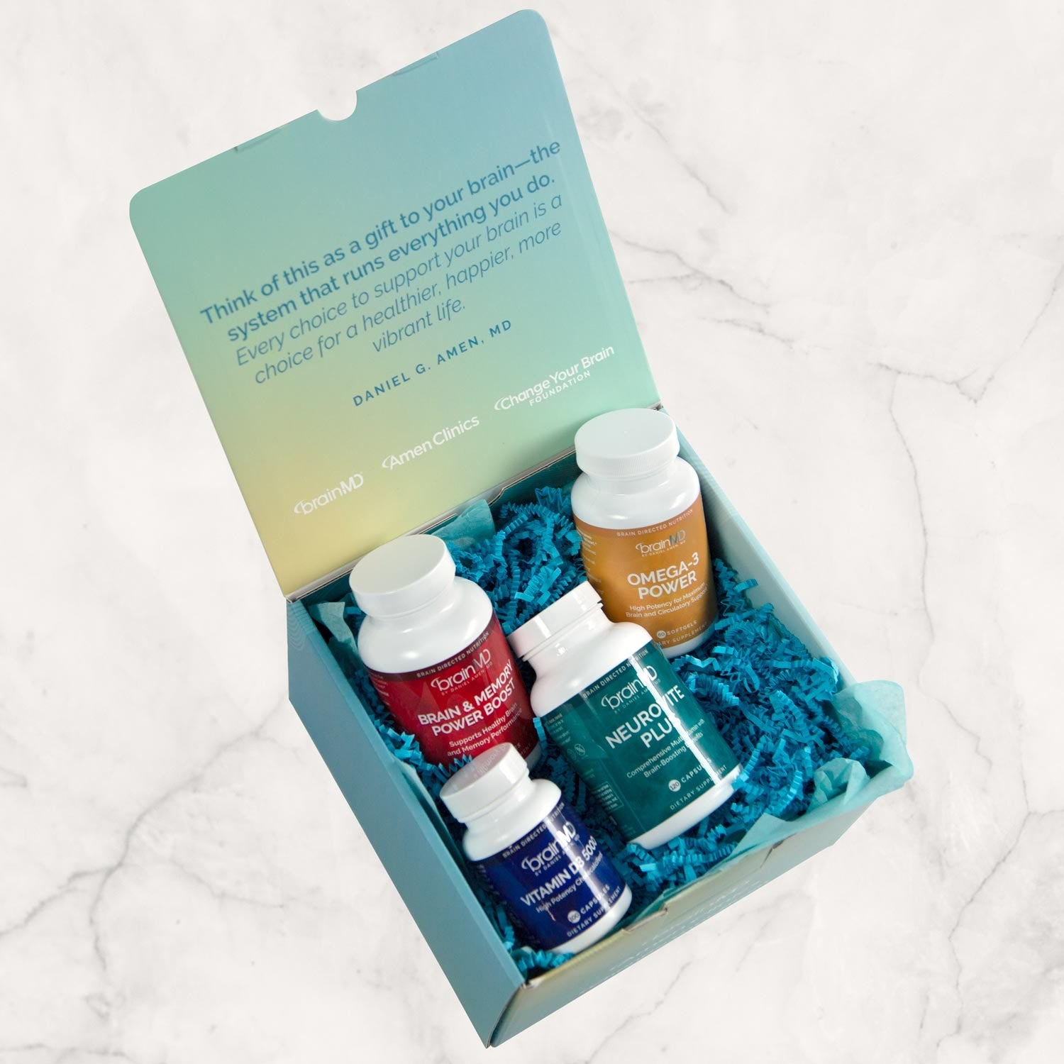 The BrainMD System Gift Box - the ultimate gift for your brain, the system that runs everything you do.