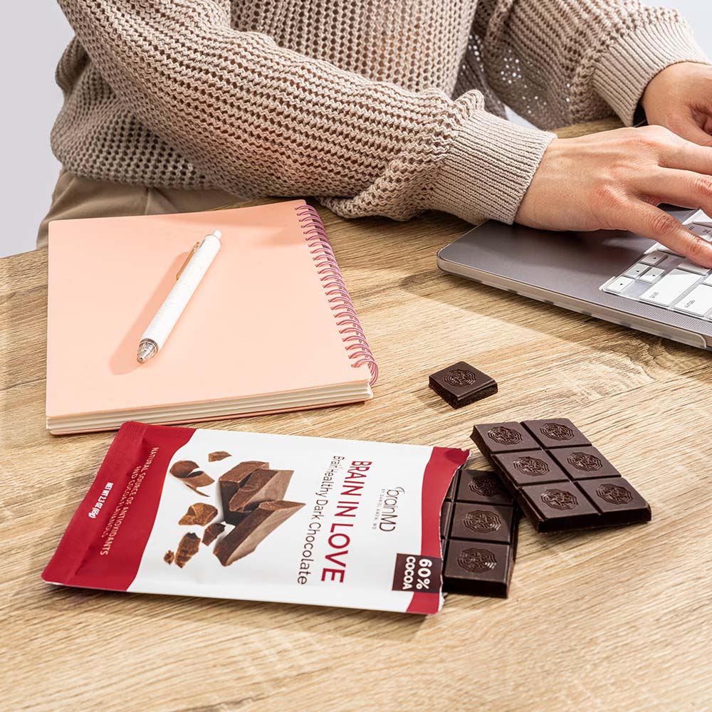 BrainMD's Brain In Love Chocolate Bar: Better Ingredients, Better Chocolate!